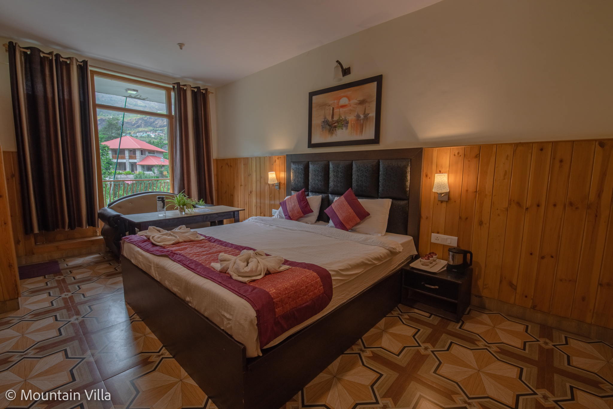 Glimpse of Mountain Villa